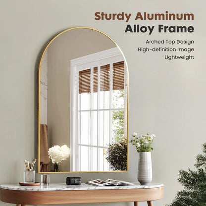 KAILISE™ Arched Metal Frame Wall Mirror