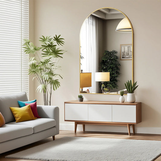 KAILISE™ Arched Metal Frame Wall Mirror