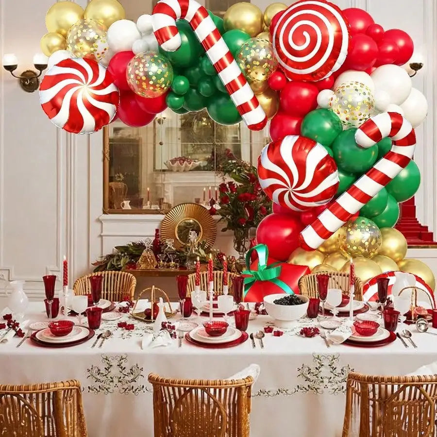 KAILISE™ Christmas Candy Cane Balloon Garland Kit