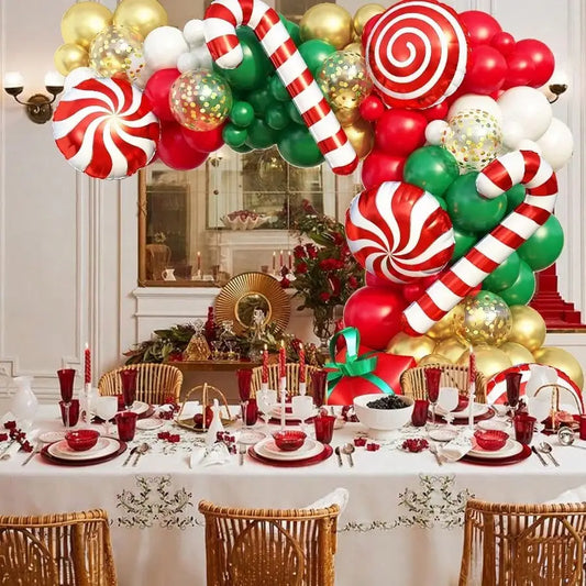 KAILISE™ Christmas Candy Cane Balloon Garland Kit