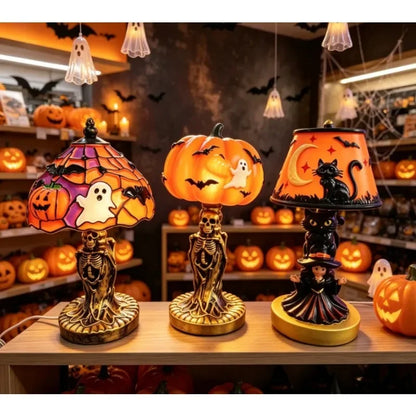KAILISE™ Tiffany-Style Halloween Mini Night Lights — Set of 3