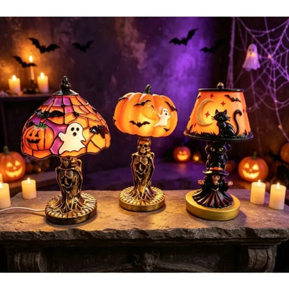 KAILISE™ Tiffany-Style Halloween Mini Night Lights — Set of 3