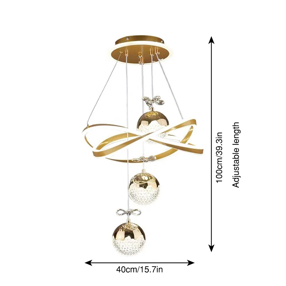 KAILISE™ 3-Light Crystal Sphere Chandelier