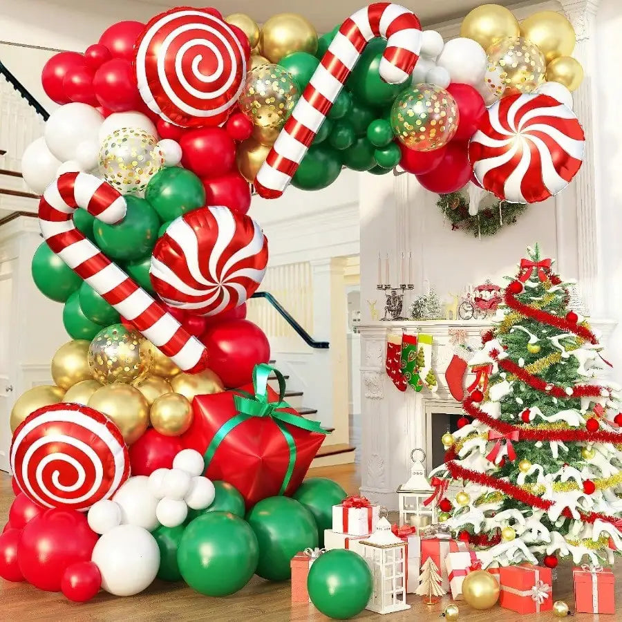 KAILISE™ Christmas Candy Cane Balloon Garland Kit