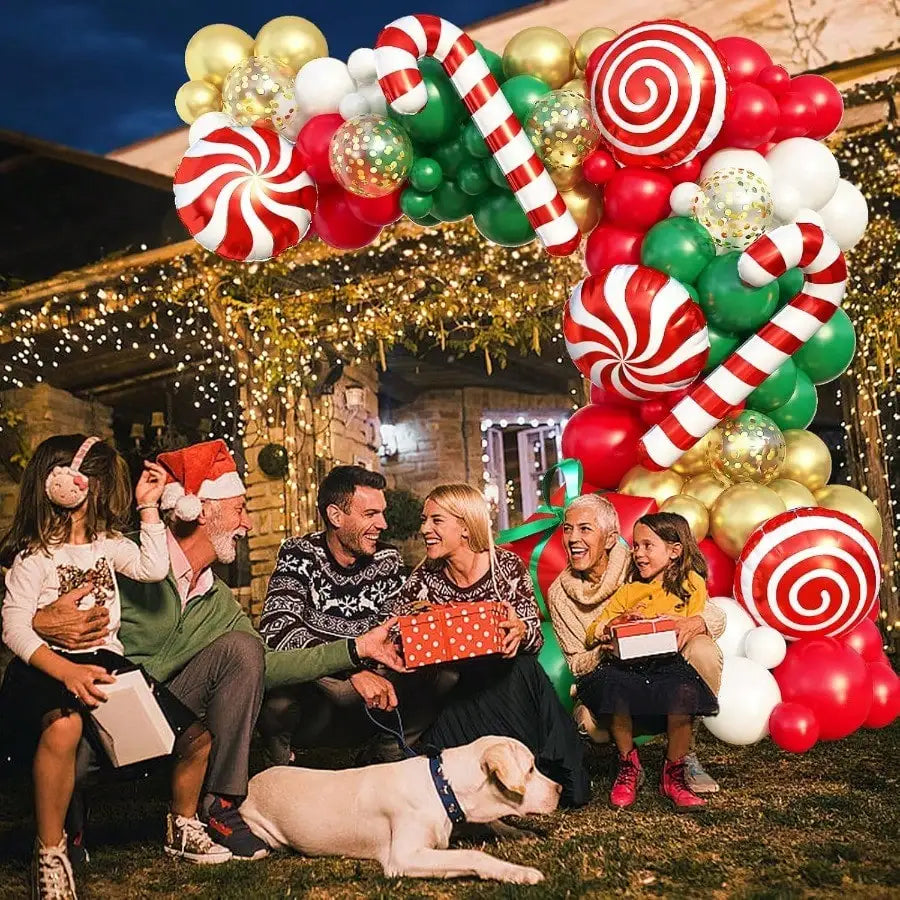 KAILISE™ Christmas Candy Cane Balloon Garland Kit