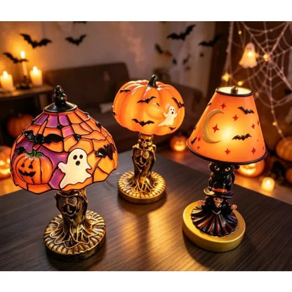 KAILISE™ Tiffany-Style Halloween Mini Night Lights — Set of 3