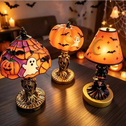 KAILISE™ Tiffany-Style Halloween Mini Night Lights — Set of 3