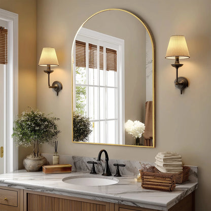 KAILISE™ Arched Metal Frame Wall Mirror