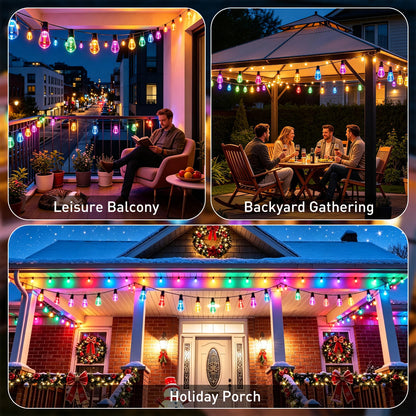KAILISE™ Multicolor Globe LED String Lights — 100 FT