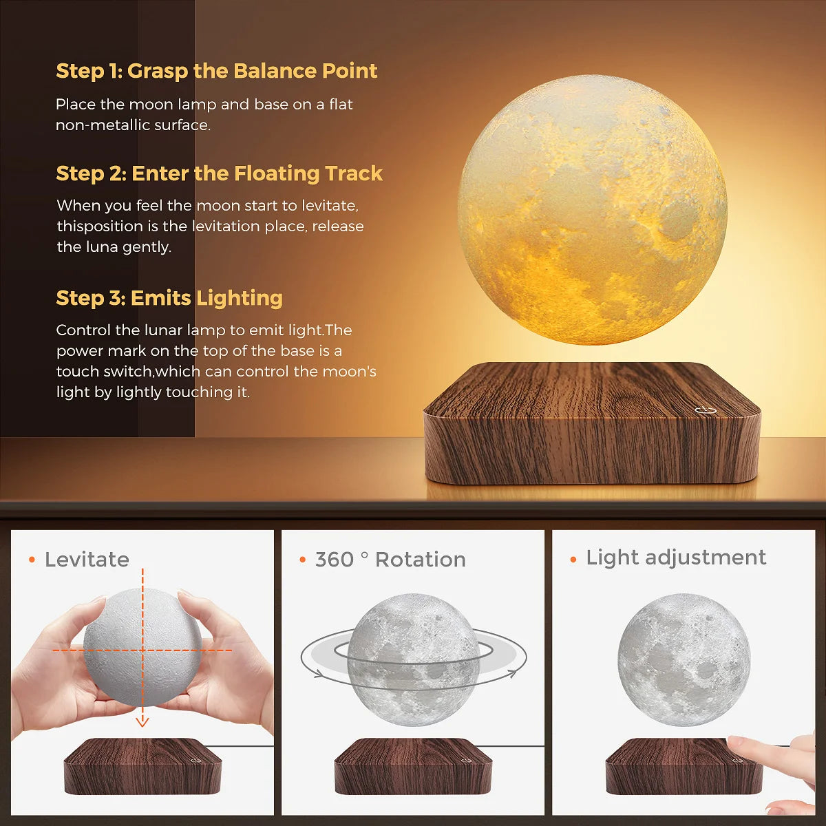 KAILISE™ Floating Moon Lamp