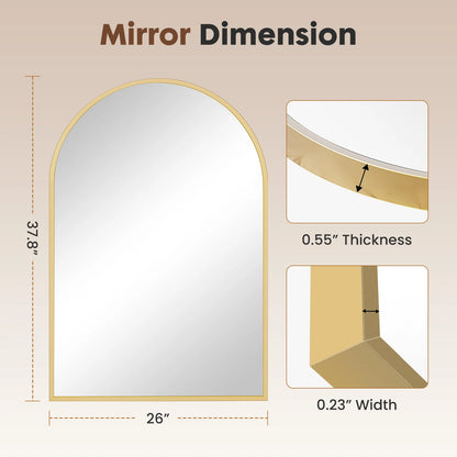 KAILISE™ Arched Metal Frame Wall Mirror