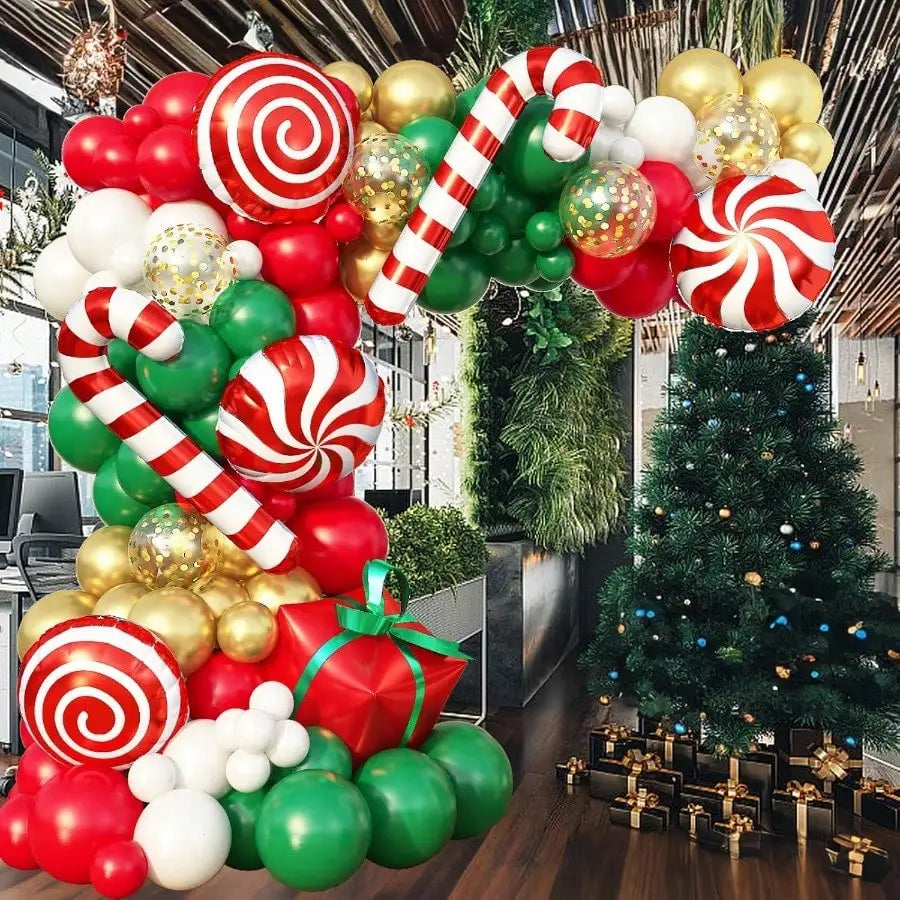 KAILISE™ Christmas Candy Cane Balloon Garland Kit