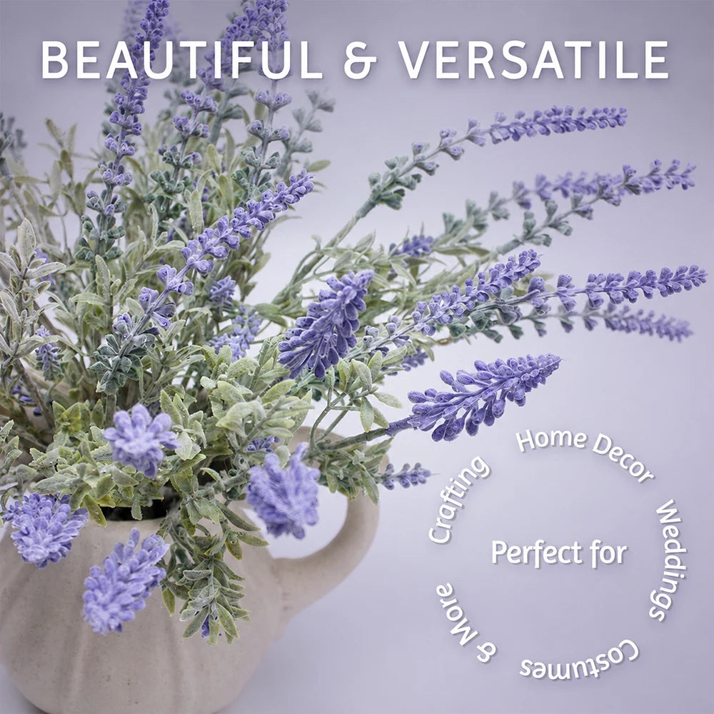 KAILISE™ Faux Lavender Stems — Set of 6