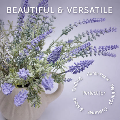 KAILISE™ Faux Lavender Stems — Set of 6